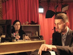 デカ尻, デカチン, デカパイ, フェラチオ, 茶髪の, バック, 淫乱熟女