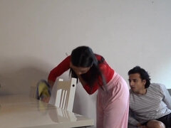 Grosse bite, Gros seins, Sucer une bite, Mignonne, Hard, Indienne, Domestique