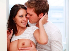 デカチン, フェラチオ, 茶髪の, バック, 指いじり, ハードコア, なめる