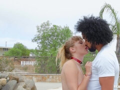 69, 美女, 浴室, デカ尻, デカパイ, 黒人, ヒール, キス