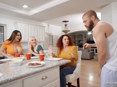 Hot Busty Friends Want Hubby's Big D: Foursome Group Sex Orgy with Xander Corvus, Kianna Dior, Robbin Banx, SlimThick Vic part 2