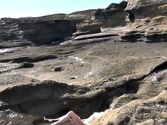 Пляж, Лесбиянка, Мастурбация, Милф, Подглядывание