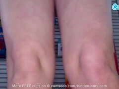 Camsoda-Arousing whore masturbating at work