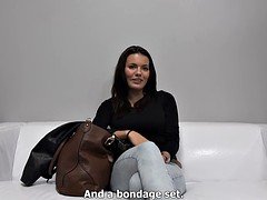 素人, デカパイ, フェラチオ, 茶髪の, チェコ