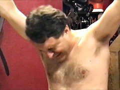 Mistress Natasha Poole destroys the balls of Andrea Dipre