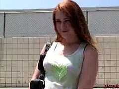 デカチン, 黒人, イく瞬間, 顔射, オマンコ, 赤毛, ティーン, ヤリマンの