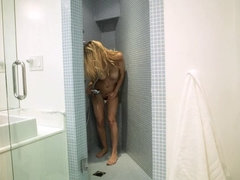 Blonde, Masturbation, Chatte, Rasée, Solo, Mouillée