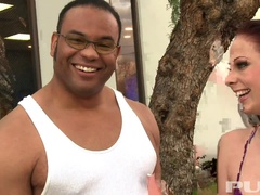 Busty Gianna Michaels gets pounded by black cock