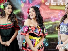 デカ尻, デカチン, フェラチオ, 茶髪の, 古典, グループ, 天然, オマンコ