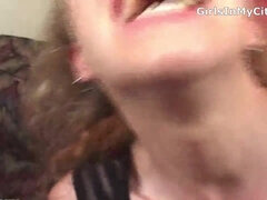 お尻, デカ尻, ブロンド, 大学生, 手コキする, マッサージ, オージー, オッパイの