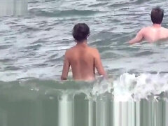 Strand, Mooi, Pijpbeurt, Classisch, Lul, Harig, Naakt, Tiener