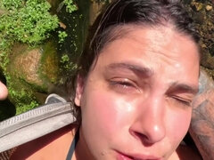 Paar, Kehlenfick, Extrem, Selbstgemacht, Latina, Im freien, Schwanger, Titten