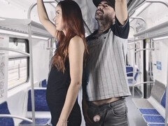 Bus, Creampie, Cumshot, Public