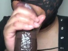 Amateur, Noire, Sucer une bite, Queue, Noir ébène, Branlette thaïlandaise, Pov, Suçant