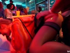 Negro, Rubia, Linda, Bailar, Lesbiana, Fiesta, Estrella porno, Chorro