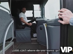 Big Tits MILF Fucks Stranger on Bus - Public Sex POV in HD