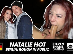 Amateur, Grosse bite, Sucer une bite, Brunette brune, Allemand, Hd, Public, Chatte