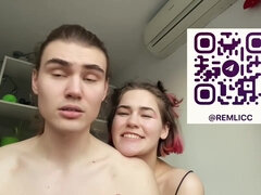 素人, チン, 女, ハードコア, 自然山雀, 馬乗り, ロシア人, オッパイの