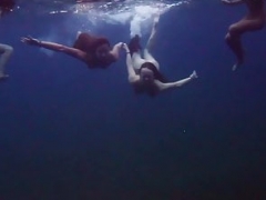 Submerged Hot chicks Underwater