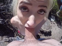 In den arsch, Blondine, Blasen, Aufs gesicht abspritzen, Hardcore, Lecken, Zierlich, Pov