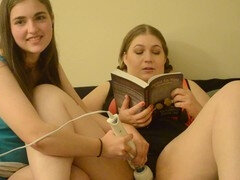 Courtney gets off with "Bared To You" while using a magic wand vibrator