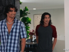 美女, デカ尻, フェラチオ, 巨乳な, なめる, 母, オマンコ, オッパイの