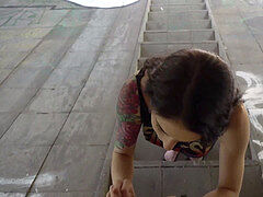 Public Agent internal ejaculation climax for american sweetheart Anna De Vil