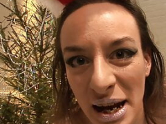 Insane Pervert Pissing Christmas Hoe