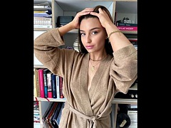 ブロンド, 茶髪の, セレブ, 手コキする, オナニー, 淫乱熟女, 磨き, 赤毛