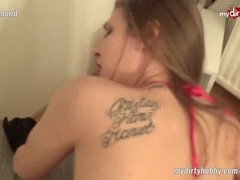 Pijpbeurt, Sperma, Duits, Hakken, Kousen, Tatoeage, Tiener