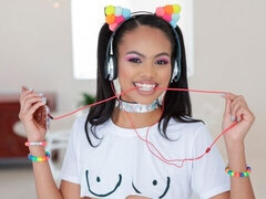 アジア人, デカチン, フェラチオ, バック, 異人種間, ガリガリ, ティーン, オッパイの