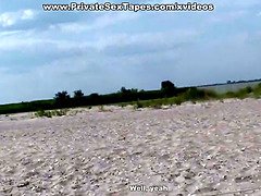 Playa, Rubia, Pareja, Hd, Al aire libre, Pov, Público, Realidad
