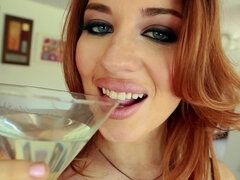 Pijpbeurt, Universiteit, Lul, Dronken, Pornster, Roodharige vrouw