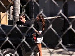 デカパイ, フェラチオ, 茶髪の, ダブル開発, ハードコア, 淫乱熟女, ポルノスター, 三人