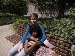 Belleza, Negro, Engañando, Cornudo, Ébano, Europeo, Novia, Interracial