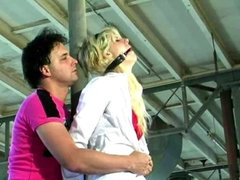 Leie, Sadomasochismus, Blondine, Fesselspiele, Fingern, Orgasmus, Dürr, Titten