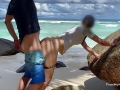 Amateur, Plage, Tir de sperme, Exhib, De plein air, Public, Suédoise, Voyeur