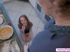 Hot Teen Redhead Madi Collins Gets Fucked Hard by Stepbro