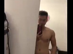 Aziatisch, Homo, Handbeurt, Masturbatie, Alleen