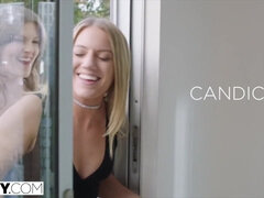 Charming Candice Dare 3some enthralling porn scene