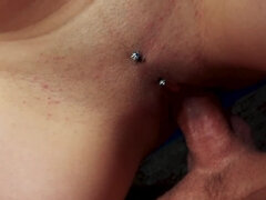 フェラチオ, 彼氏, 茶髪の, アウトドア, ティーン