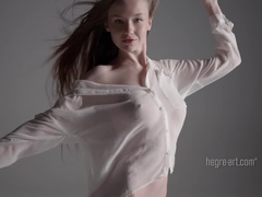 Kont, Mooi, Bruinharig, Tepels, Geschoren, Mager, Student, Tieten likken