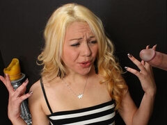 Grosser arsch, Grosser schwanz, Grosse titten, Blondine, Blasen, Handjob, Masturbation, Milf