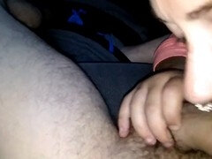 Минет, В машине