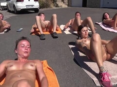 Alexis Cherry, Silvia Dellai and Eveline Dellai are enjoying being naked
