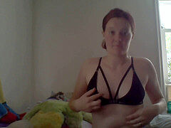 爸, シゴき, オナニー, 赤毛, ティーン, おもちゃ