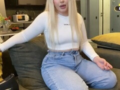 素人, デカ尻, カップル, 口内発射, ロシア人, フェラする, ティーン