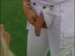 Amateur MILF Vivian Schmitt Big Tits & Ass Fucked Hard on Tennis Court - Huge Cock Cumshot on Pussy