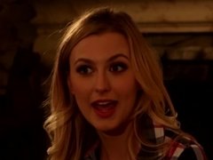 Blondine, Blasen, Freund, Im freien