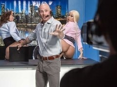 デカ尻, デカパイ, ブロンド, 女 人男 人, 毛深い, オナニー, 淫乱熟女, オッパイの